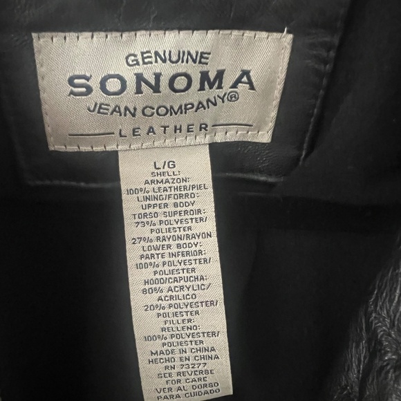 Perfect condition cinched waist black Leather coat 90s 2000s - Picture 2 of 6